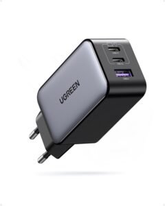 Carregador UGREEN 65W GaN 3 Portas USB-C: review
